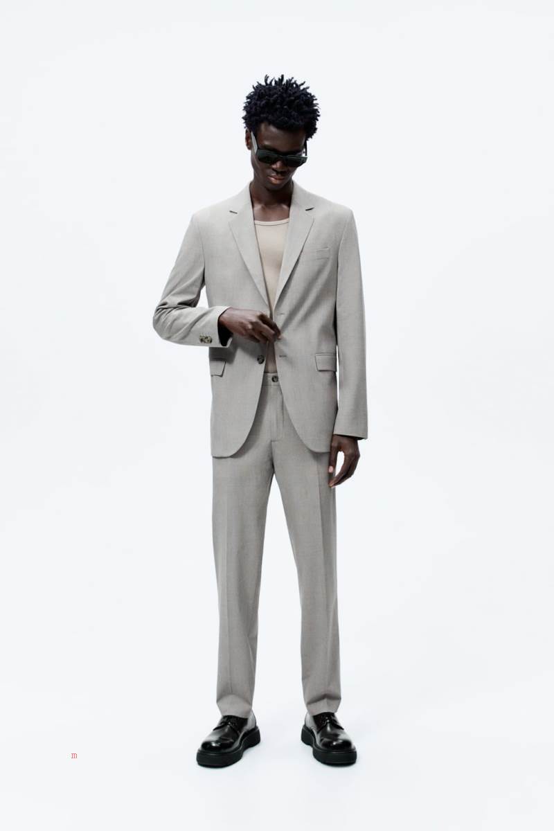 ZARA CHECKED SUIT Blazers Herr Bruna | MINEW-1590