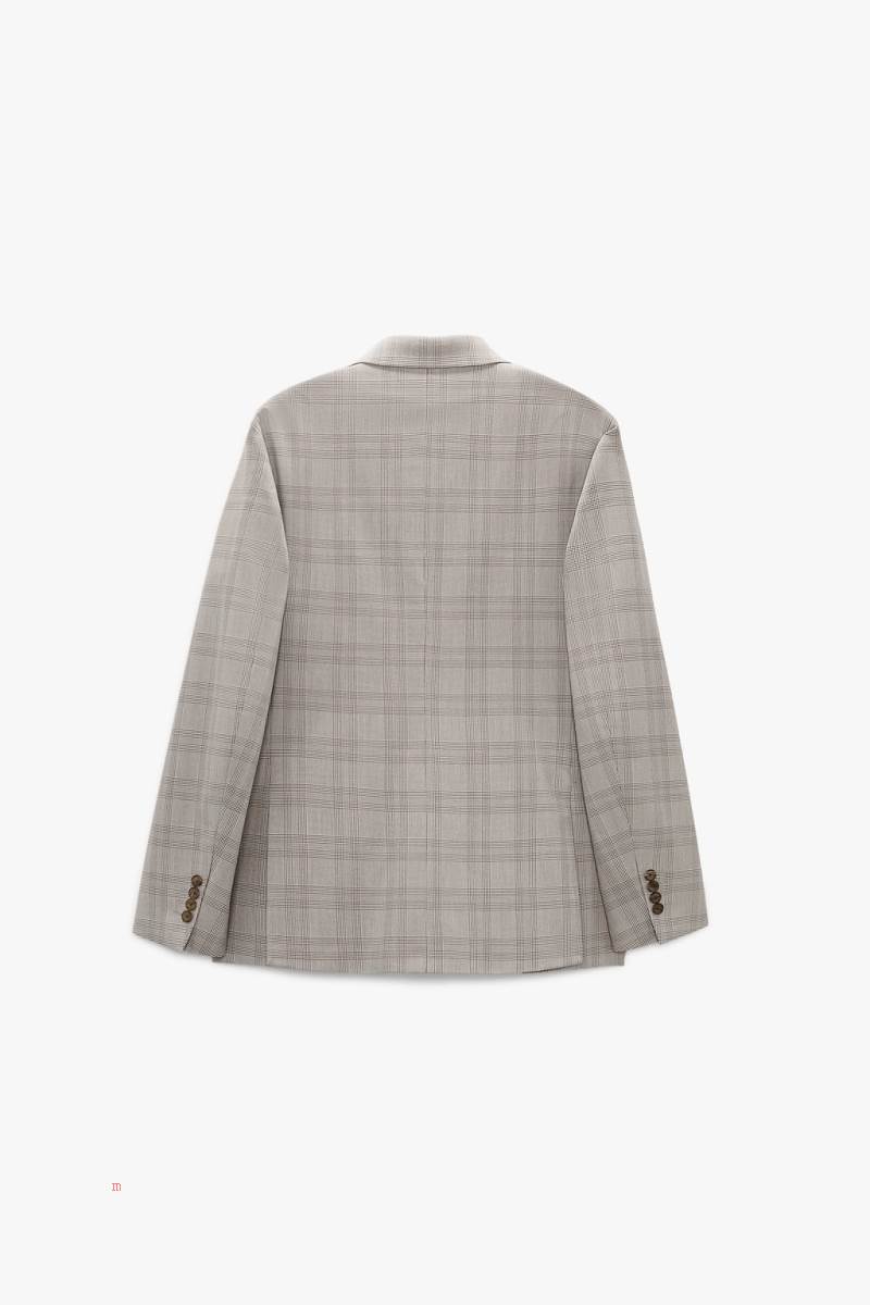 ZARA CHECKED SUIT Blazers Herr Bruna | OVWTE-5290