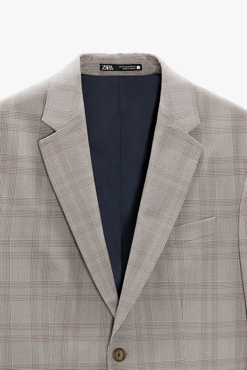 ZARA CHECKED SUIT Blazers Herr Bruna | OVWTE-5290