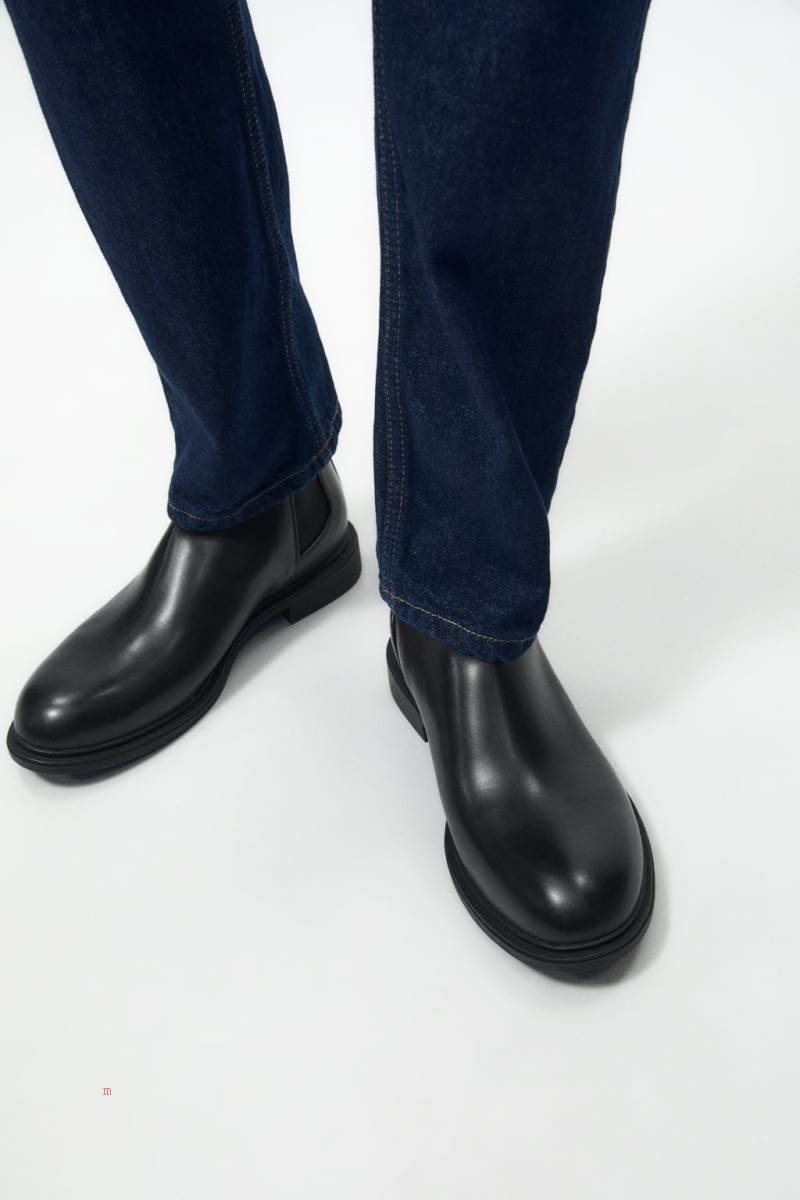ZARA CHELSEA Ankelboots Herr Svarta | YUZPX-1539