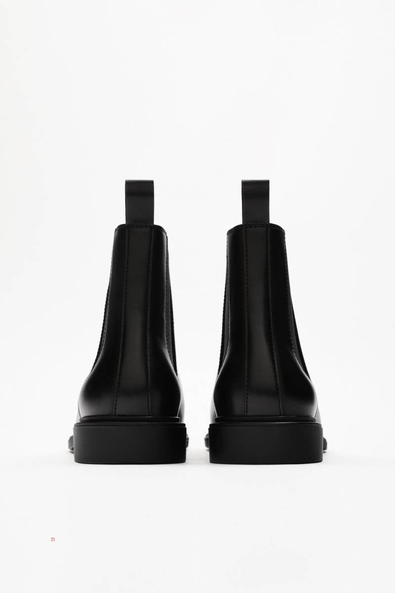 ZARA CHELSEA Ankelboots Herr Svarta | YUZPX-1539