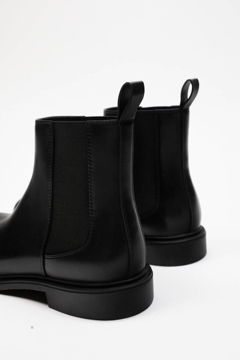 ZARA CHELSEA Ankelboots Herr Svarta | YUZPX-1539