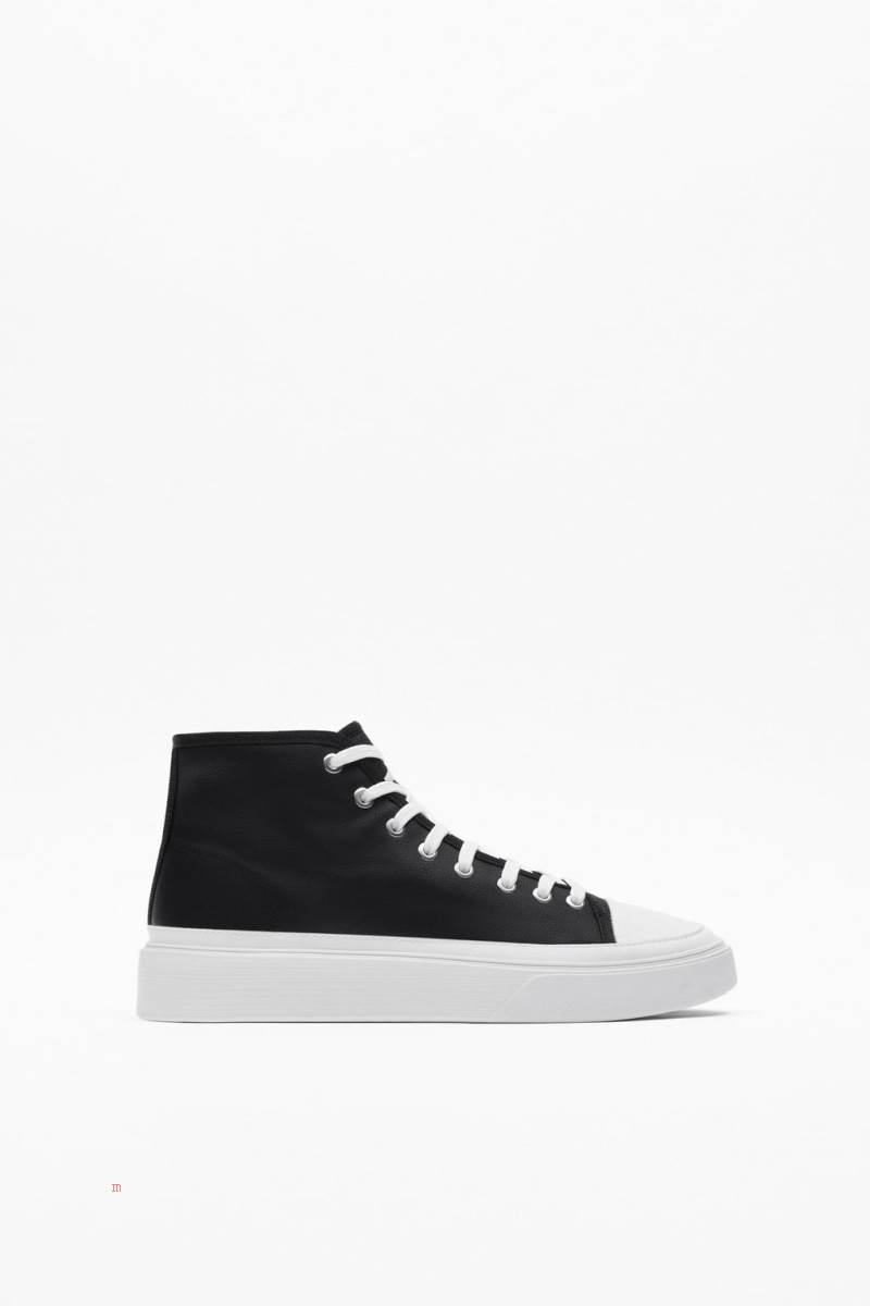 ZARA CHUNKY HIGH-TOP Träningsskor Herr Svarta | CRYJH-6581
