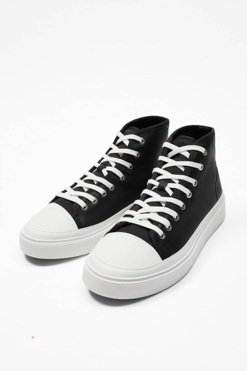 ZARA CHUNKY HIGH-TOP Träningsskor Herr Svarta | CRYJH-6581