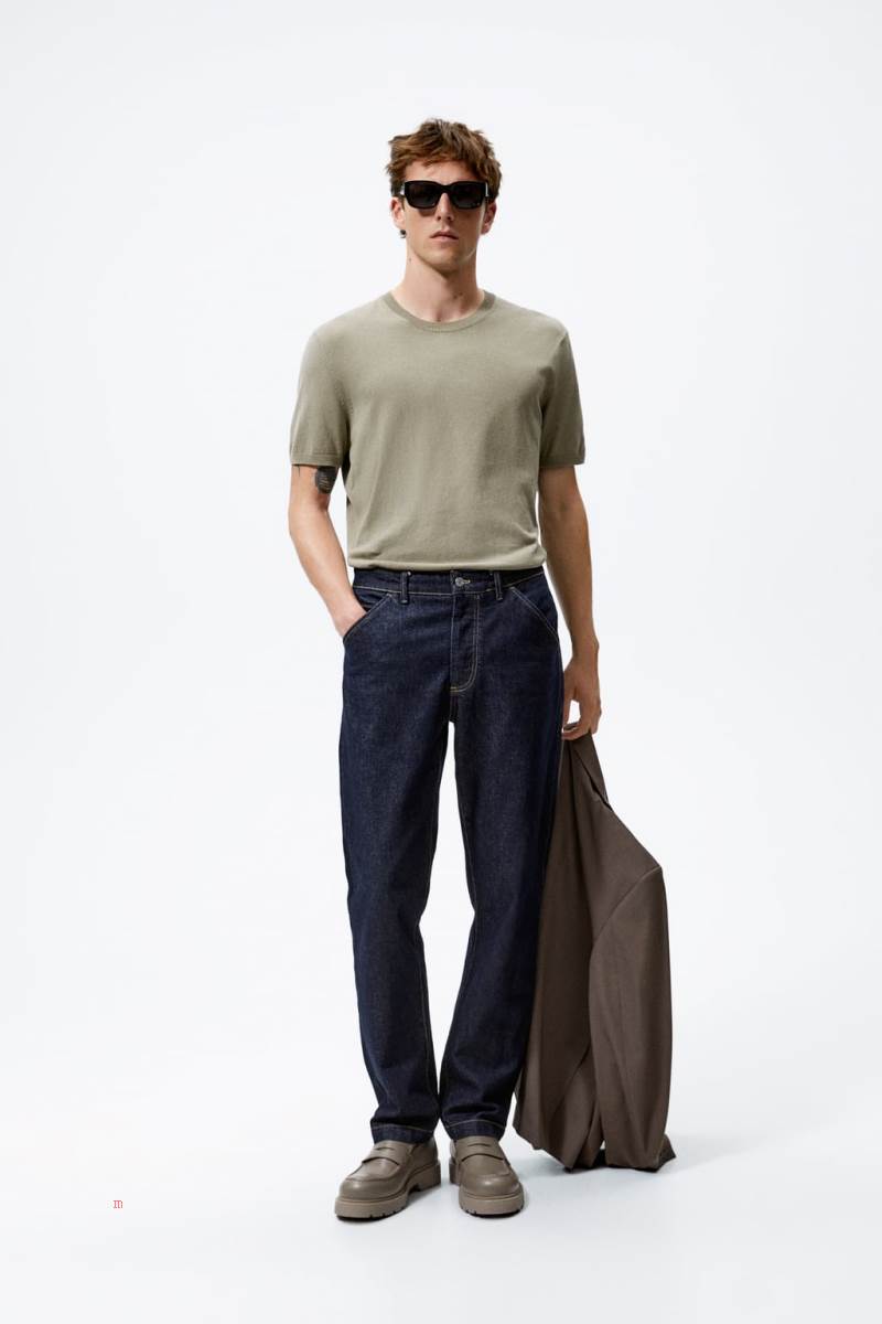 ZARA CHUNKY LEATHER Loafers Herr Vita | FQTWL-1359