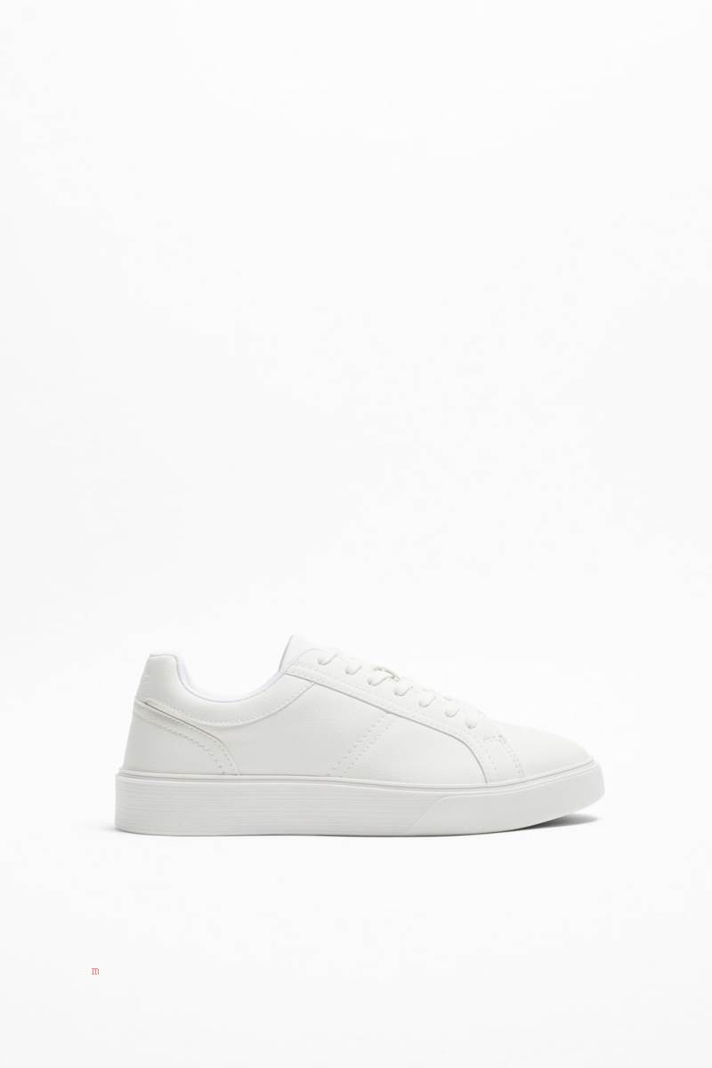 ZARA CHUNKY SOLE Sneakers Herr Vita | YZJTU-8475