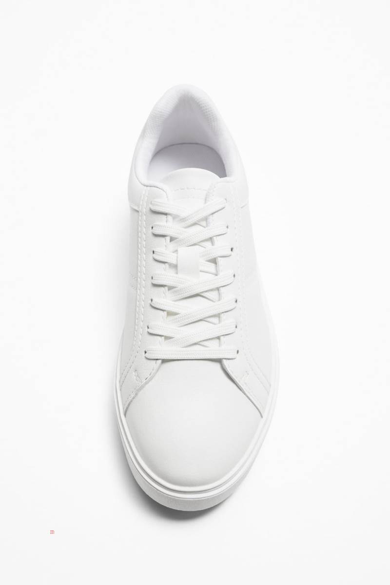 ZARA CHUNKY SOLE Sneakers Herr Vita | YZJTU-8475