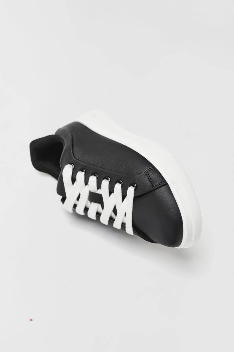 ZARA CHUNKY SOLE Sneakers Pojke Svarta | AJXGQ-2076