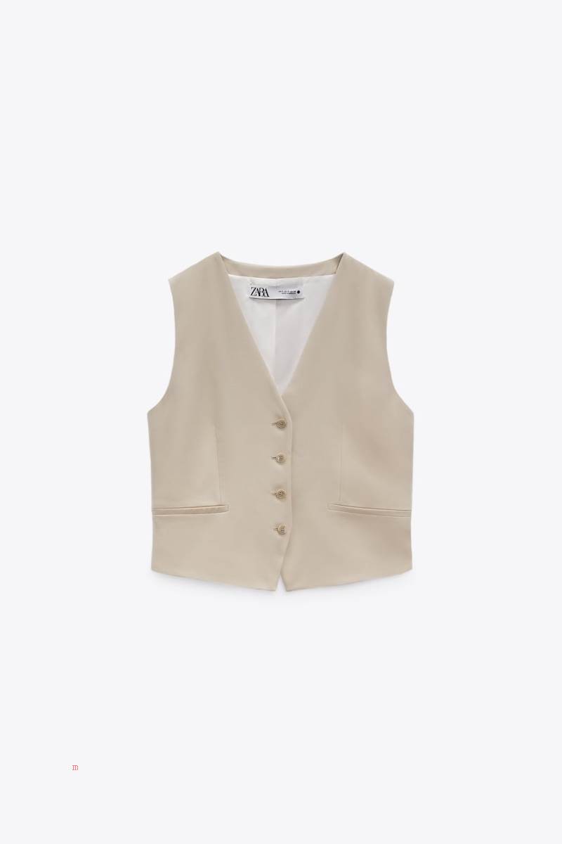 ZARA CLASSIC WITH POCKETS Kostym Väst Dam Bruna | QVLZC-9253