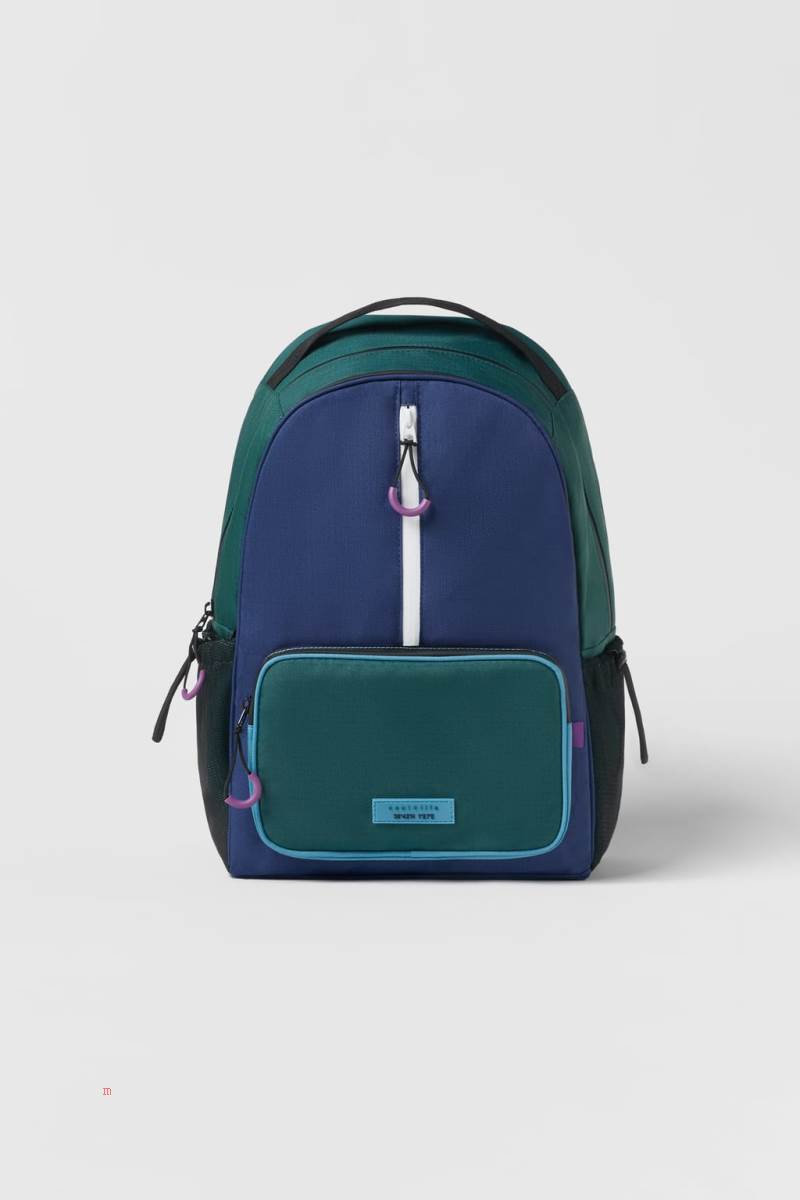 ZARA COLOURED Ryggsäck Tjej Blå | YFNCZ-7609
