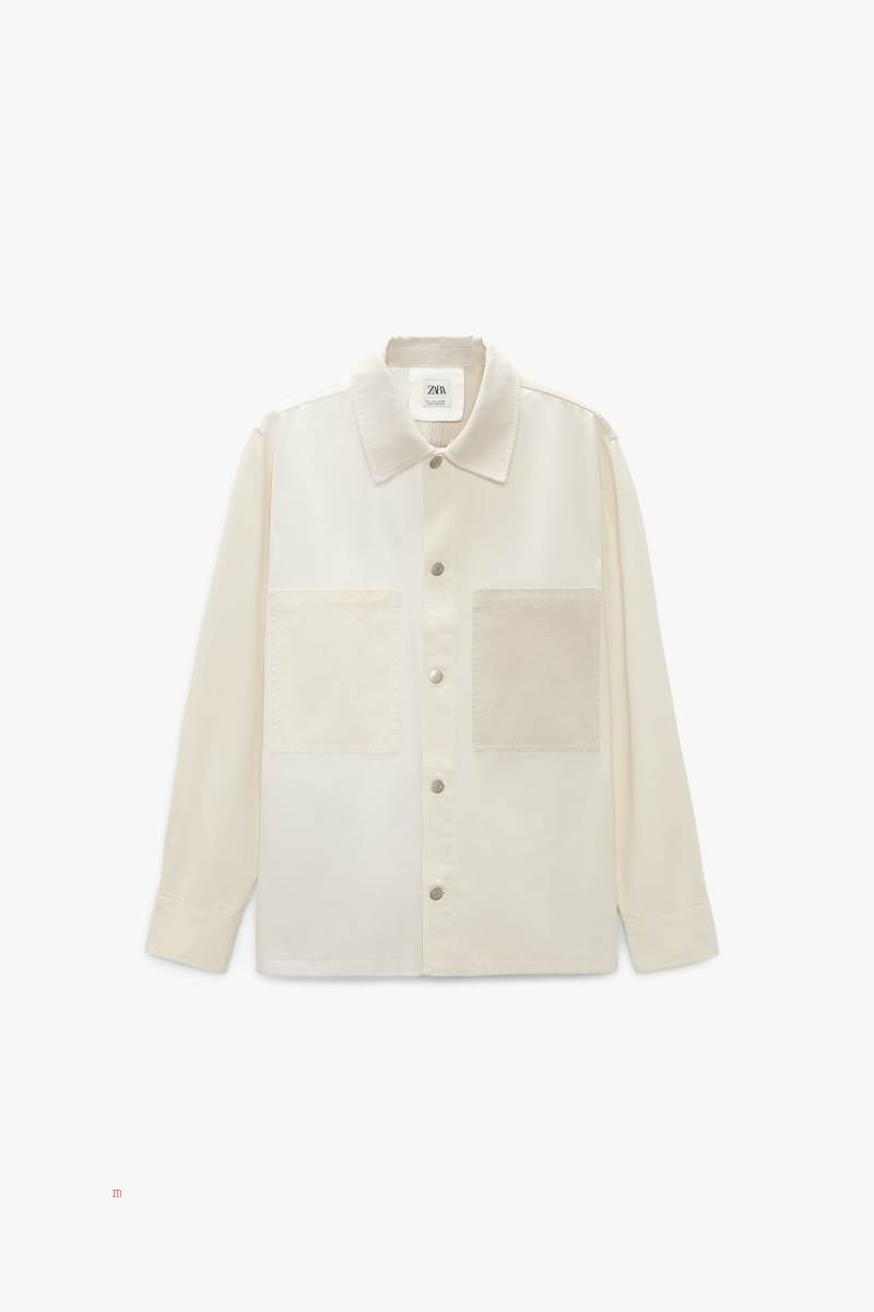 ZARA COLOUR BLOCK Övertröja Herr Olika Färger Röda | VFGOQ-0549
