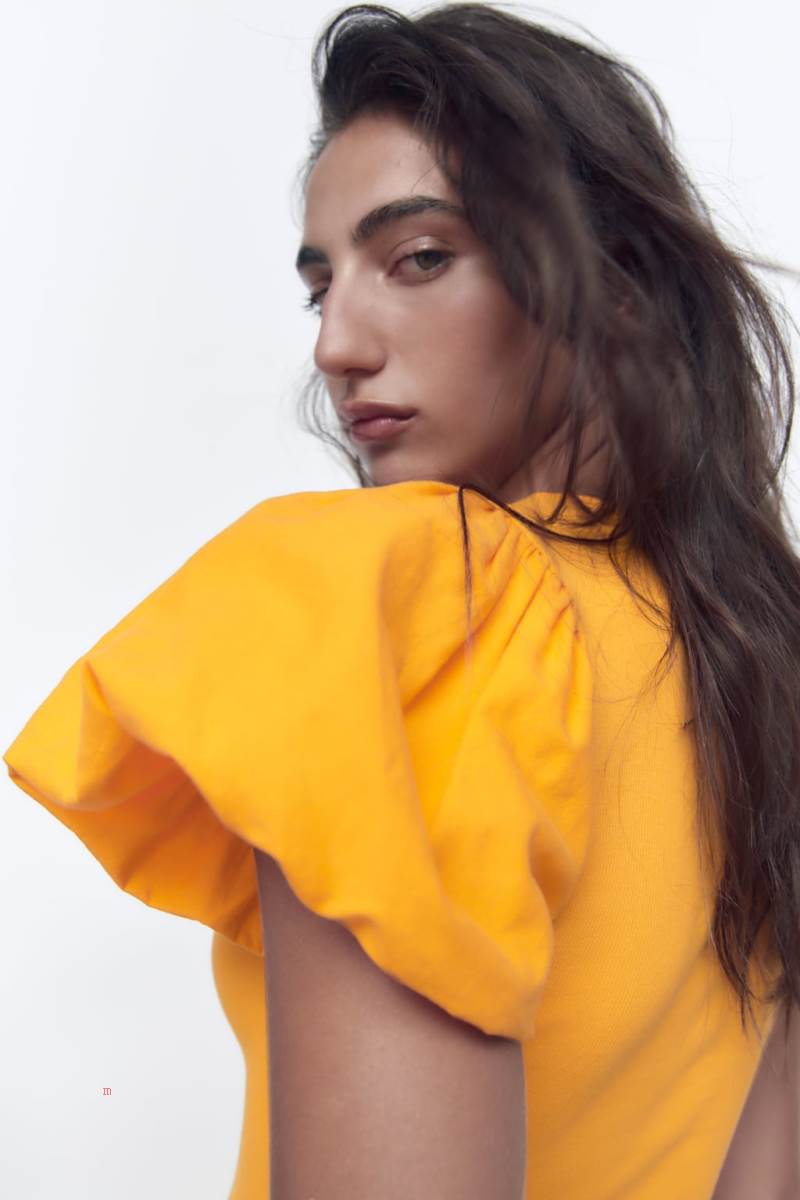 ZARA COMBINED Klänning Dam Ljusorange | BULAD-5243