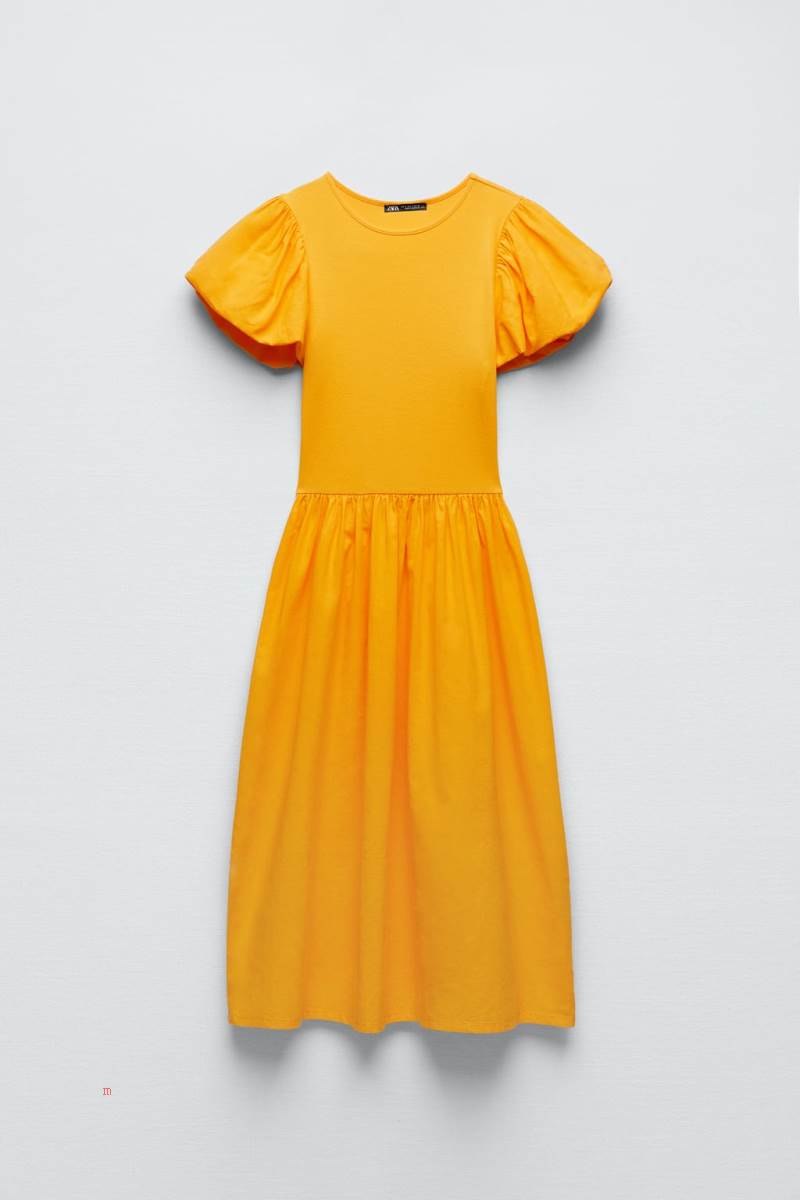 ZARA COMBINED Klänning Dam Ljusorange | BULAD-5243