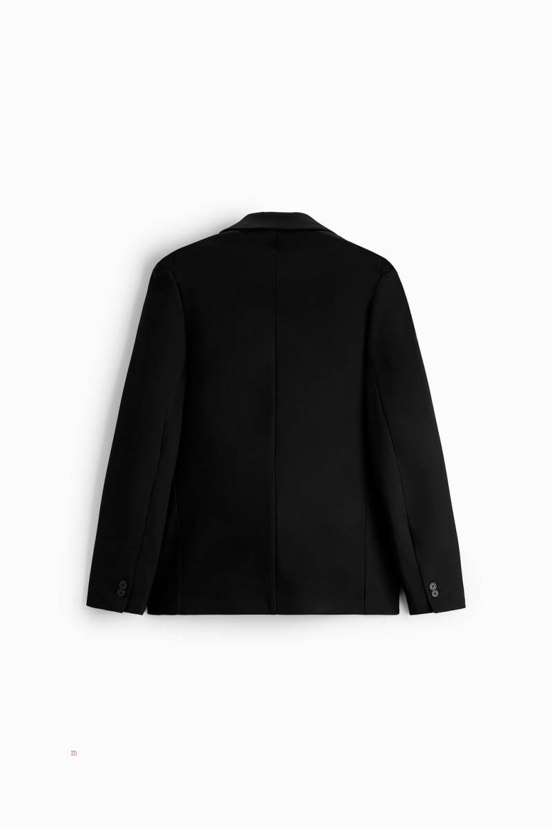 ZARA COMFORT Blazers Herr Svarta | XVDBG-6214