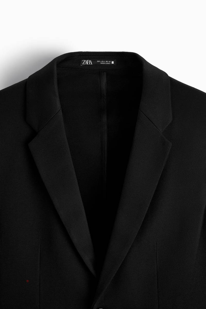 ZARA COMFORT Blazers Herr Svarta | XVDBG-6214