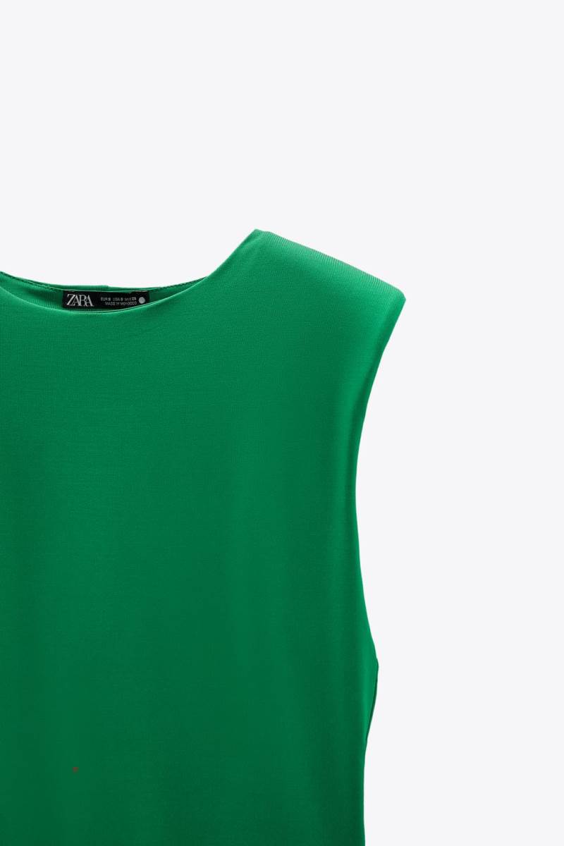 ZARA CONTOUR WITH SHOULDER PADS Bodysuit Dam Gröna | UASOL-9105