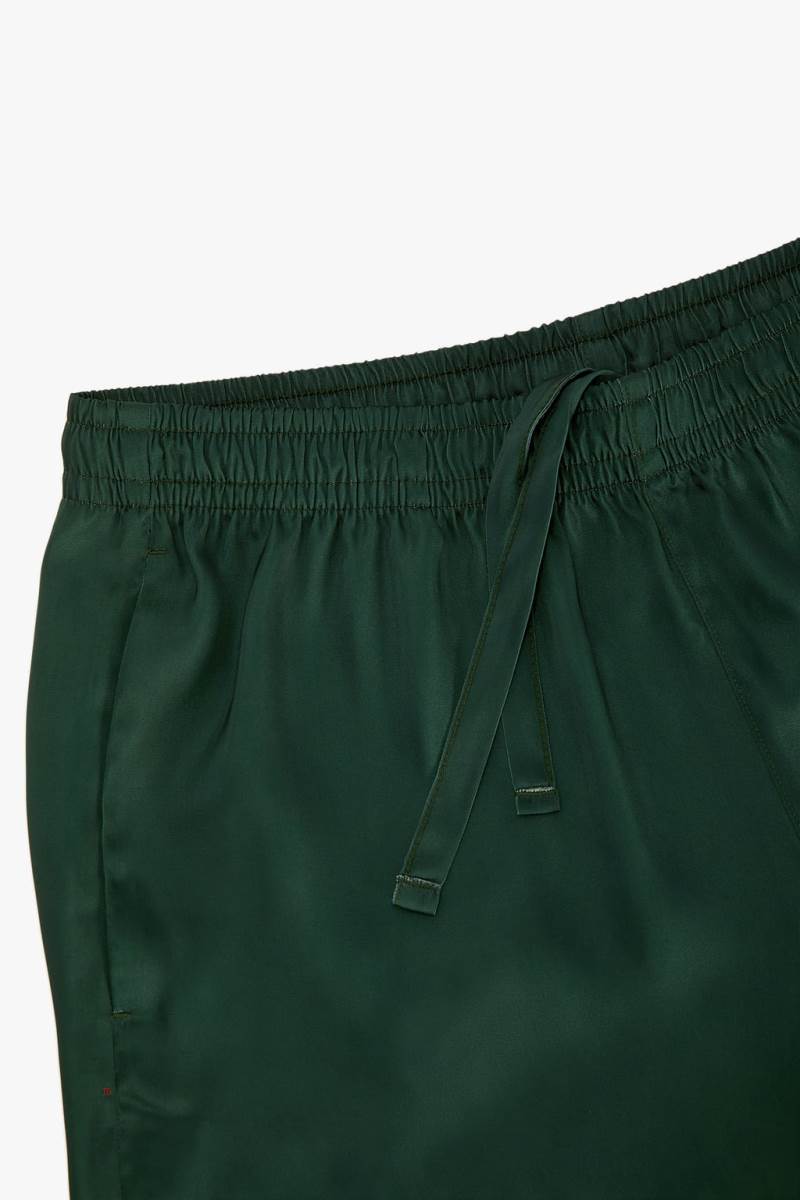 ZARA CONTRAST BERMUDA Shorts Herr Gröna | AYXWR-6854