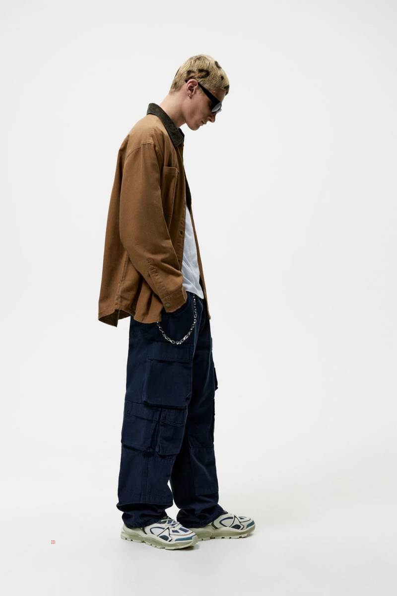 ZARA CONTRAST CORDUROY Övertröja Herr Bruna | CKTUP-0794