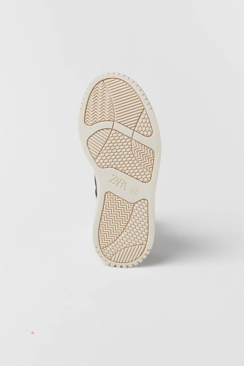 ZARA CONTRAST HIGH-TOP Träningsskor Tjej Vita | THNQV-1640
