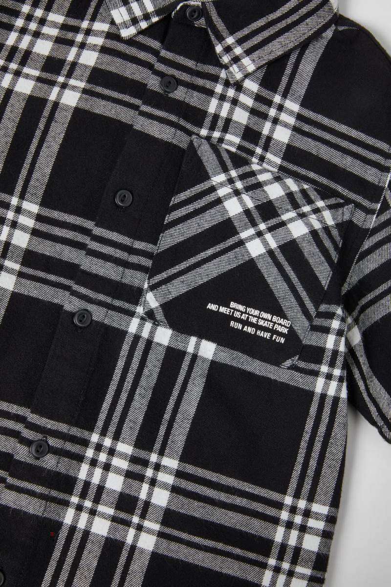 ZARA CONTRAST PLUSH Övertröja Pojke Svarta | OHVKU-0149