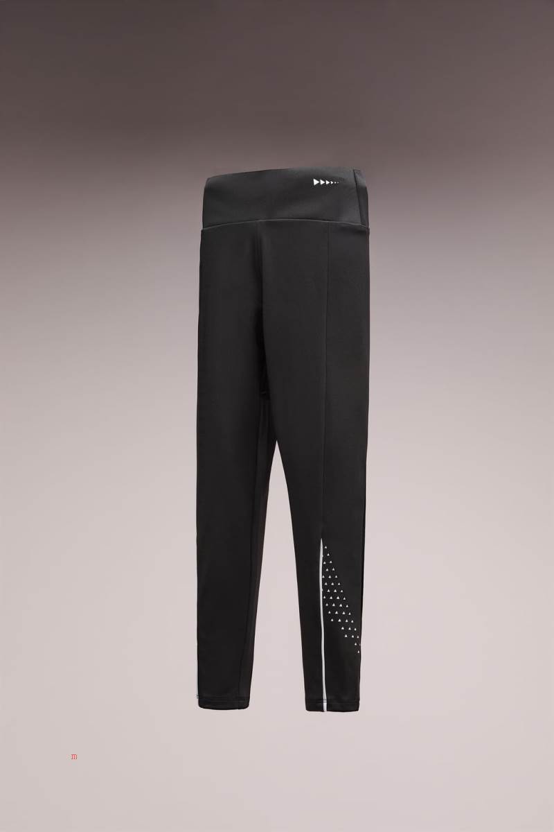 ZARA CONTRAST SPORTY Leggings Tjej Svarta | YKQDA-5061