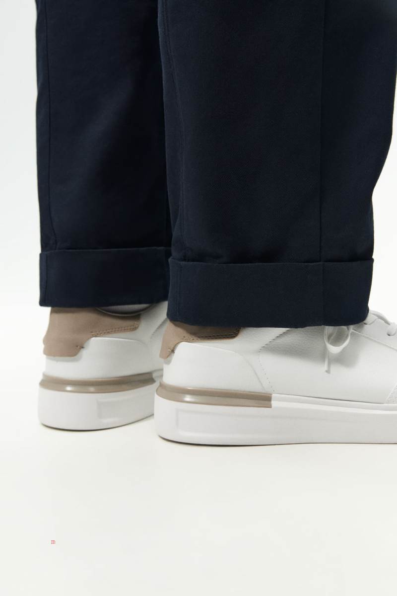 ZARA CONTRAST Träningsskor Herr Vita | JWXGM-5140