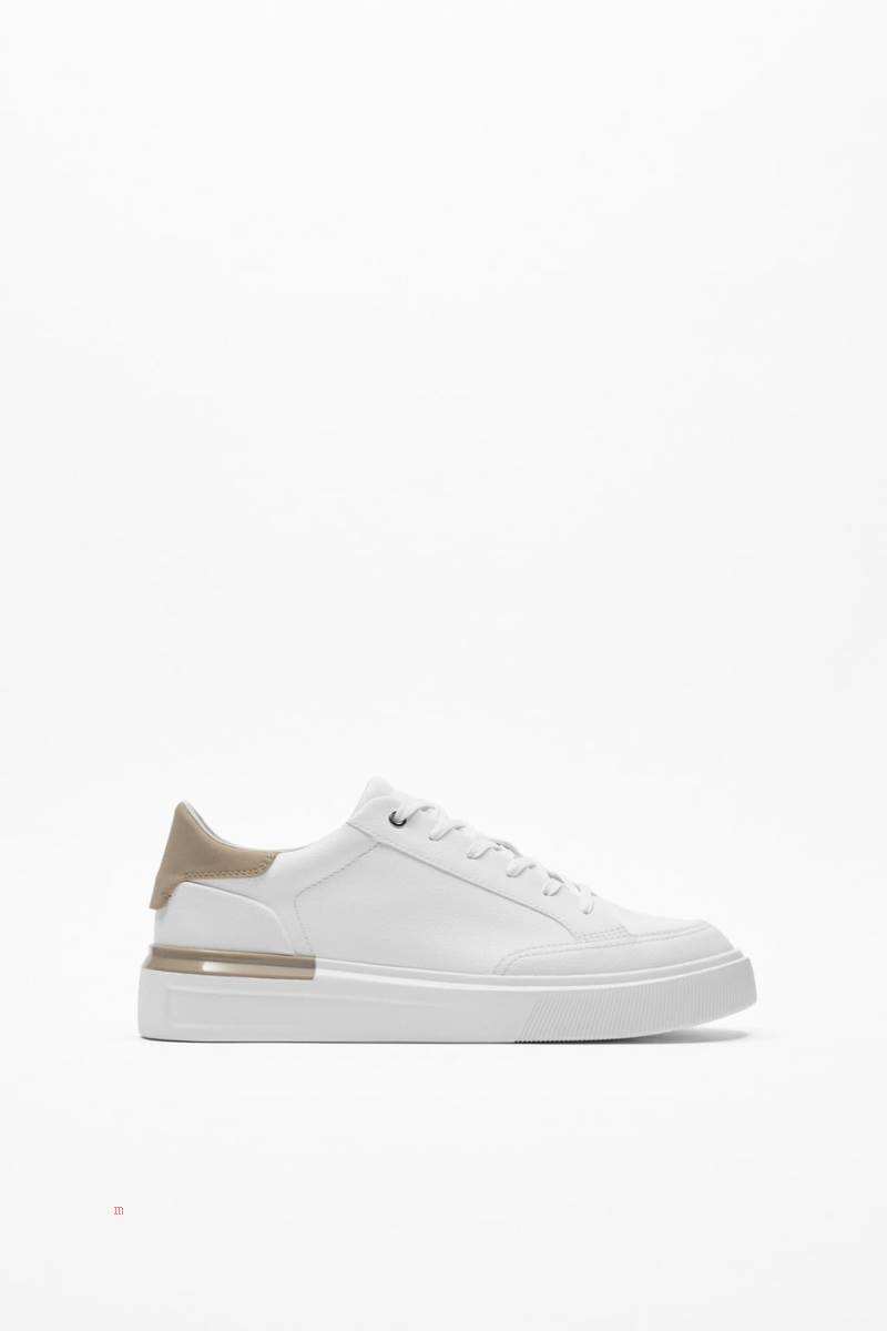 ZARA CONTRAST Träningsskor Herr Vita | JWXGM-5140