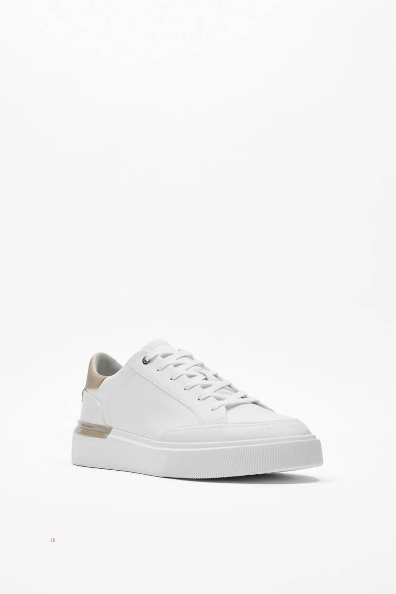 ZARA CONTRAST Träningsskor Herr Vita | JWXGM-5140