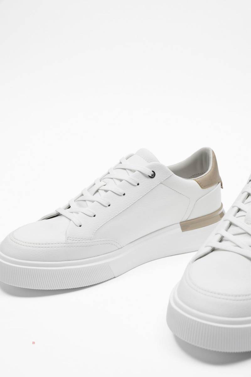 ZARA CONTRAST Träningsskor Herr Vita | JWXGM-5140