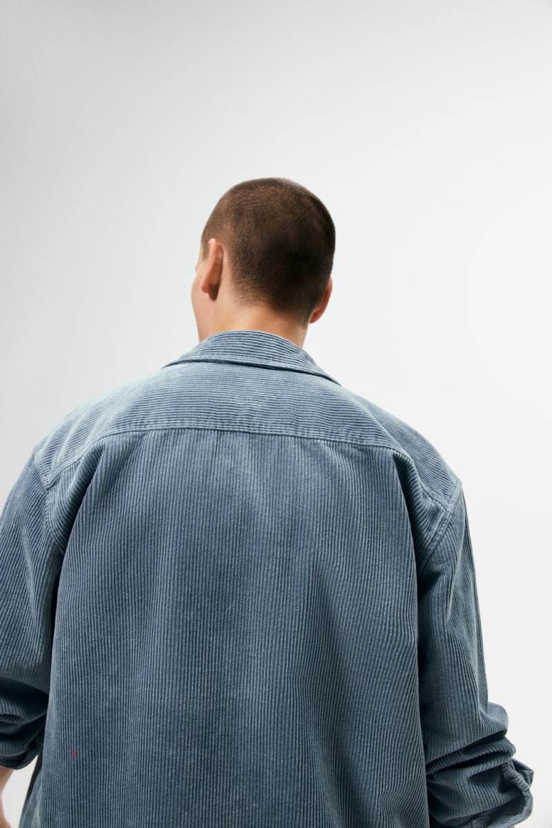 ZARA CORDUROY Övertröja Herr Grå | RUNAD-0674