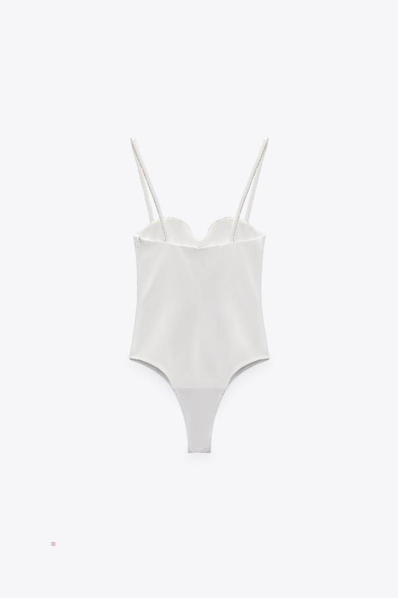 ZARA CORSET WITH RHINESTONES Bodysuit Dam Vita | CPYUA-9470
