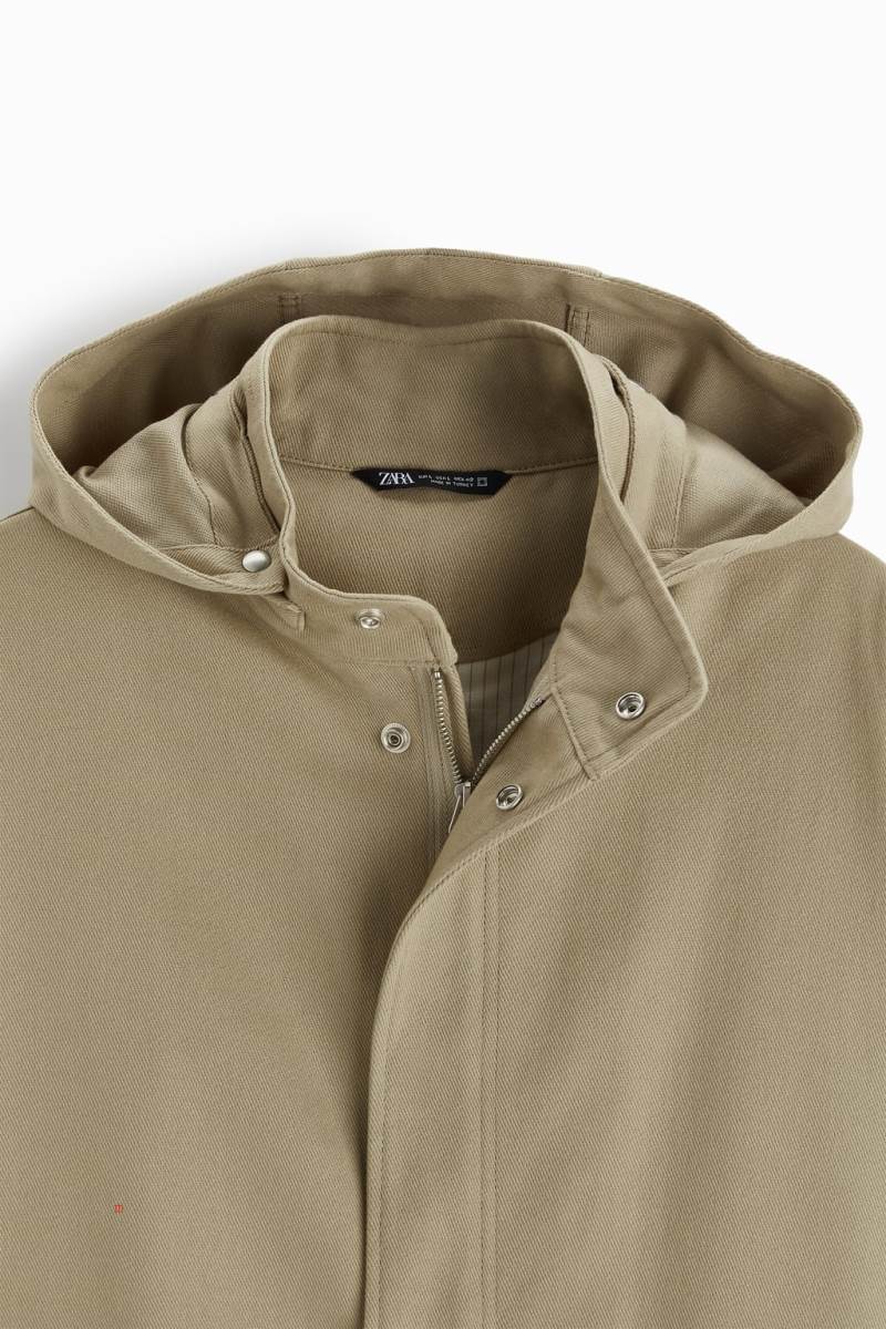 ZARA COTTON PARKA Vinterjackor Herr Ljusbruna | YRTNJ-1673