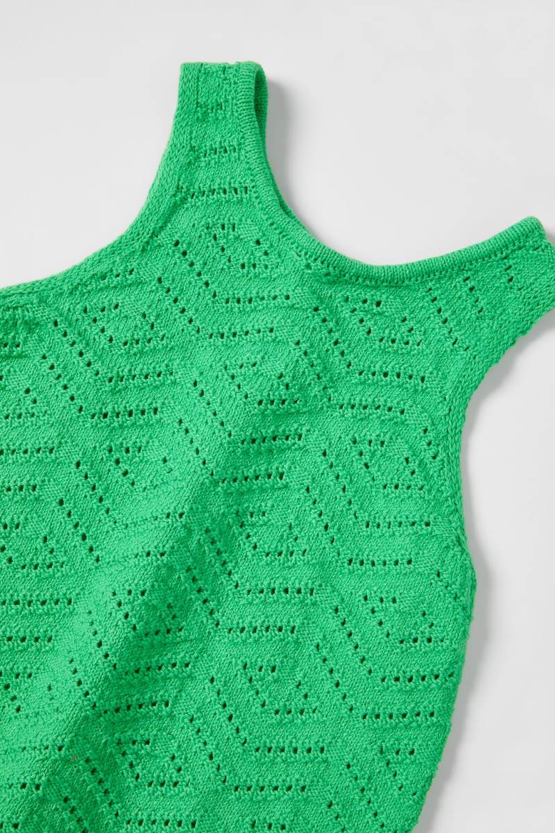 ZARA CROCHET Klänning Tjej Gröna | LDCVW-3207