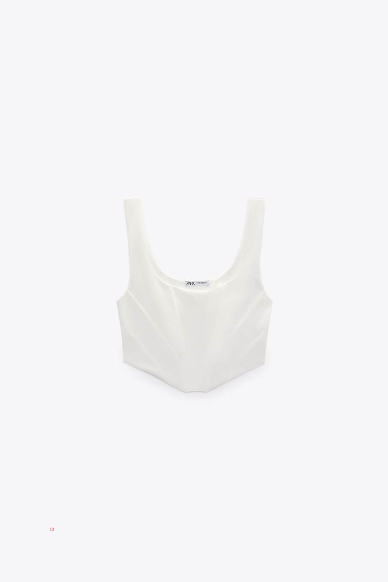 ZARA CROPPED CORSETRY-INSPIRED TOP Crop Top Dam Vita | OZCSM-3952