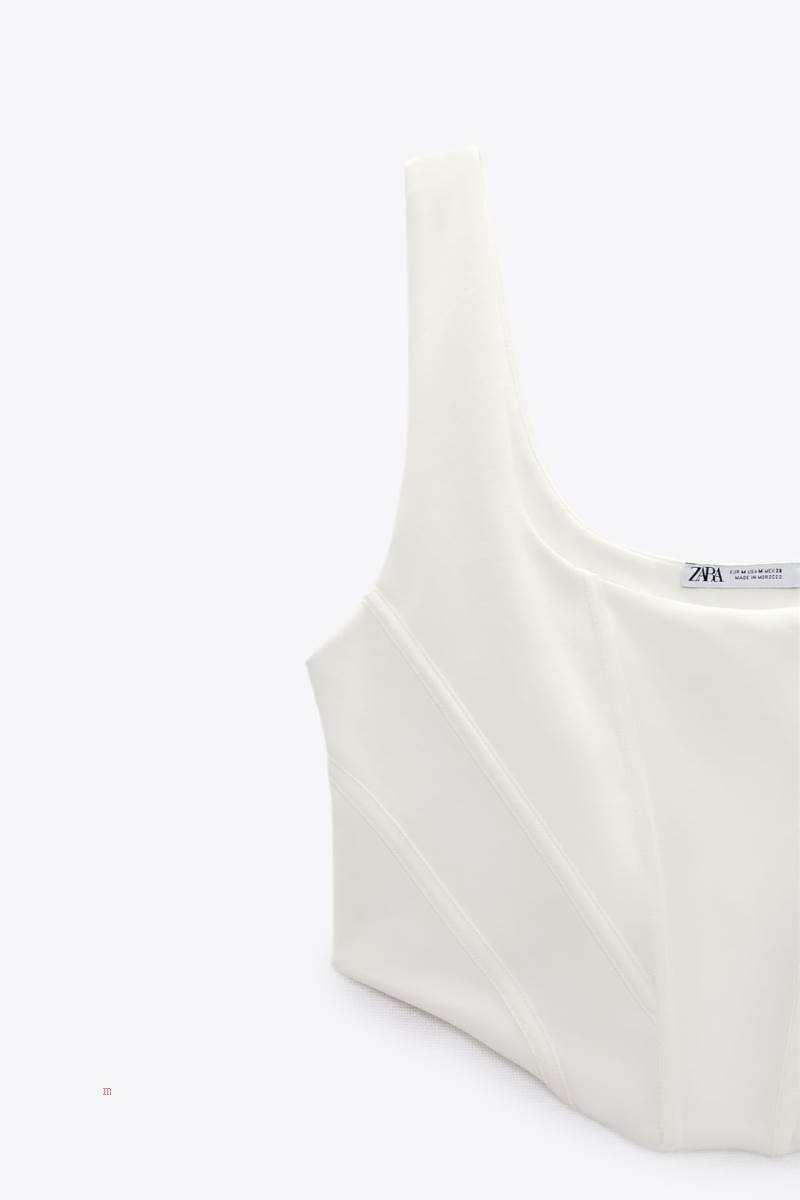 ZARA CROPPED CORSETRY-INSPIRED TOP Crop Top Dam Vita | OZCSM-3952