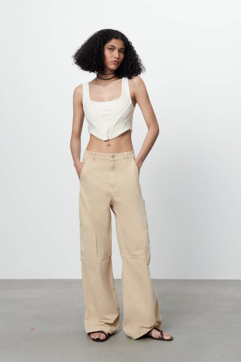 ZARA CROPPED CORSETRY-INSPIRED TOP Crop Top Dam Vita | OZCSM-3952