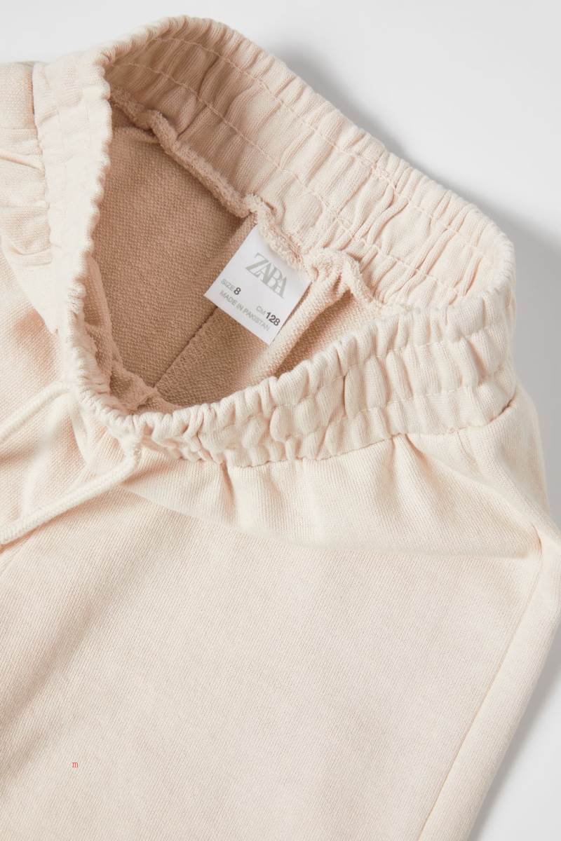 ZARA CROPPED HOODIE AND TROUSERS PACK Hoodie Tjej Grå Vita | NCWXS-9286