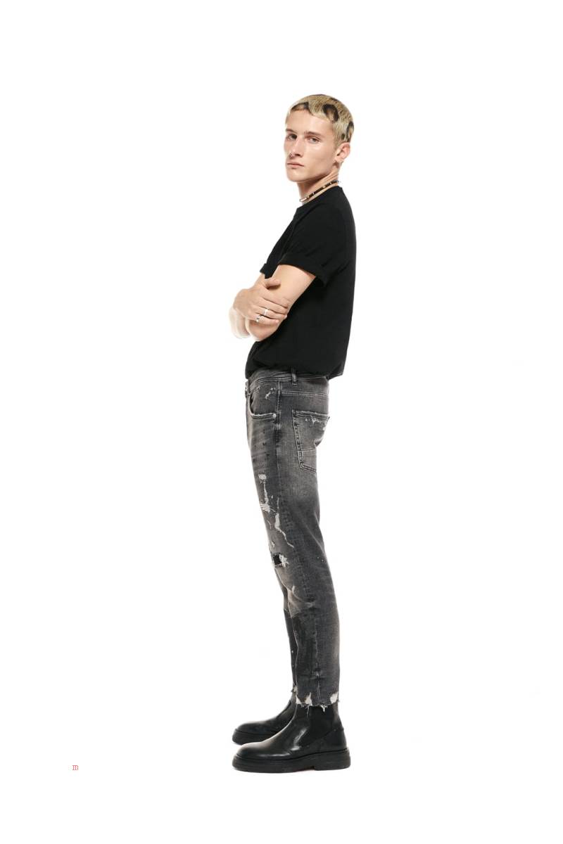 ZARA CROPPED SKINNY Jeans Herr Grå | RGXPC-8203