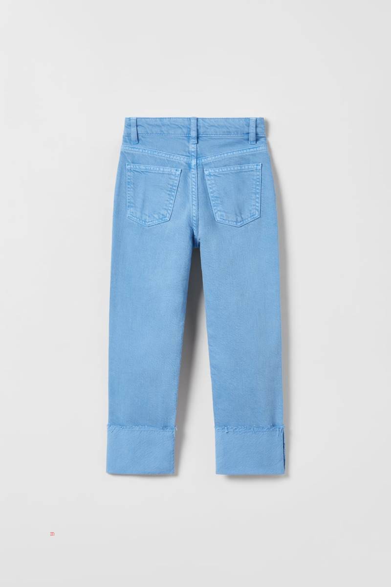 ZARA CROSSOVER Jeans Tjej Blå | BPMKV-1698