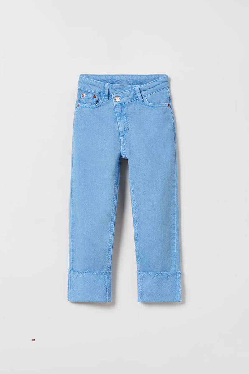 ZARA CROSSOVER Jeans Tjej Blå | BPMKV-1698