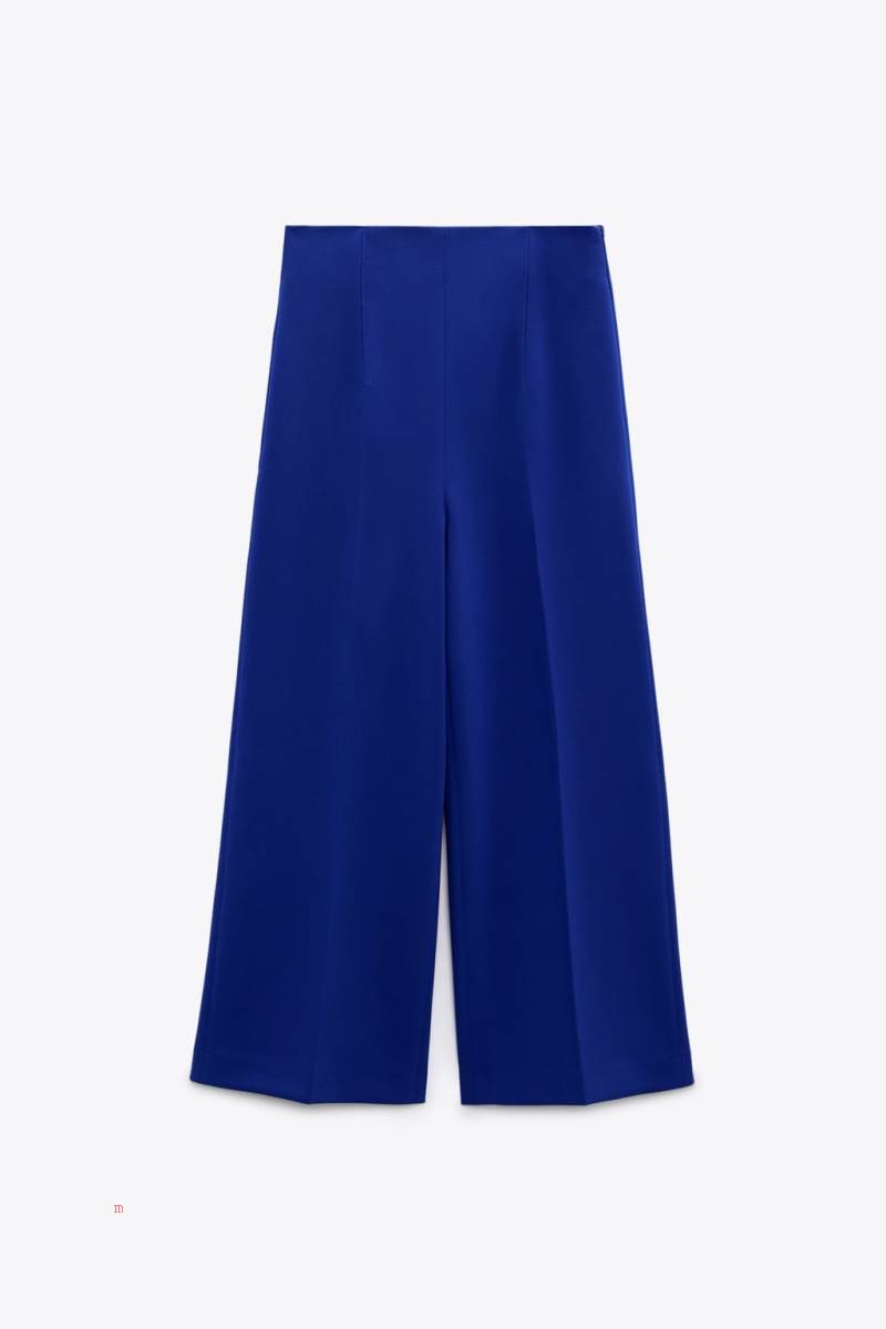 ZARA CULOTTE Byxor Dam Blå | FEBHT-9513