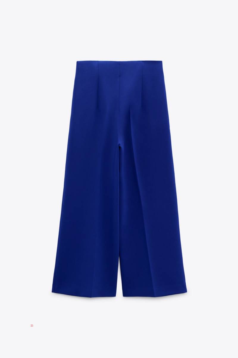 ZARA CULOTTE Byxor Dam Blå | FEBHT-9513
