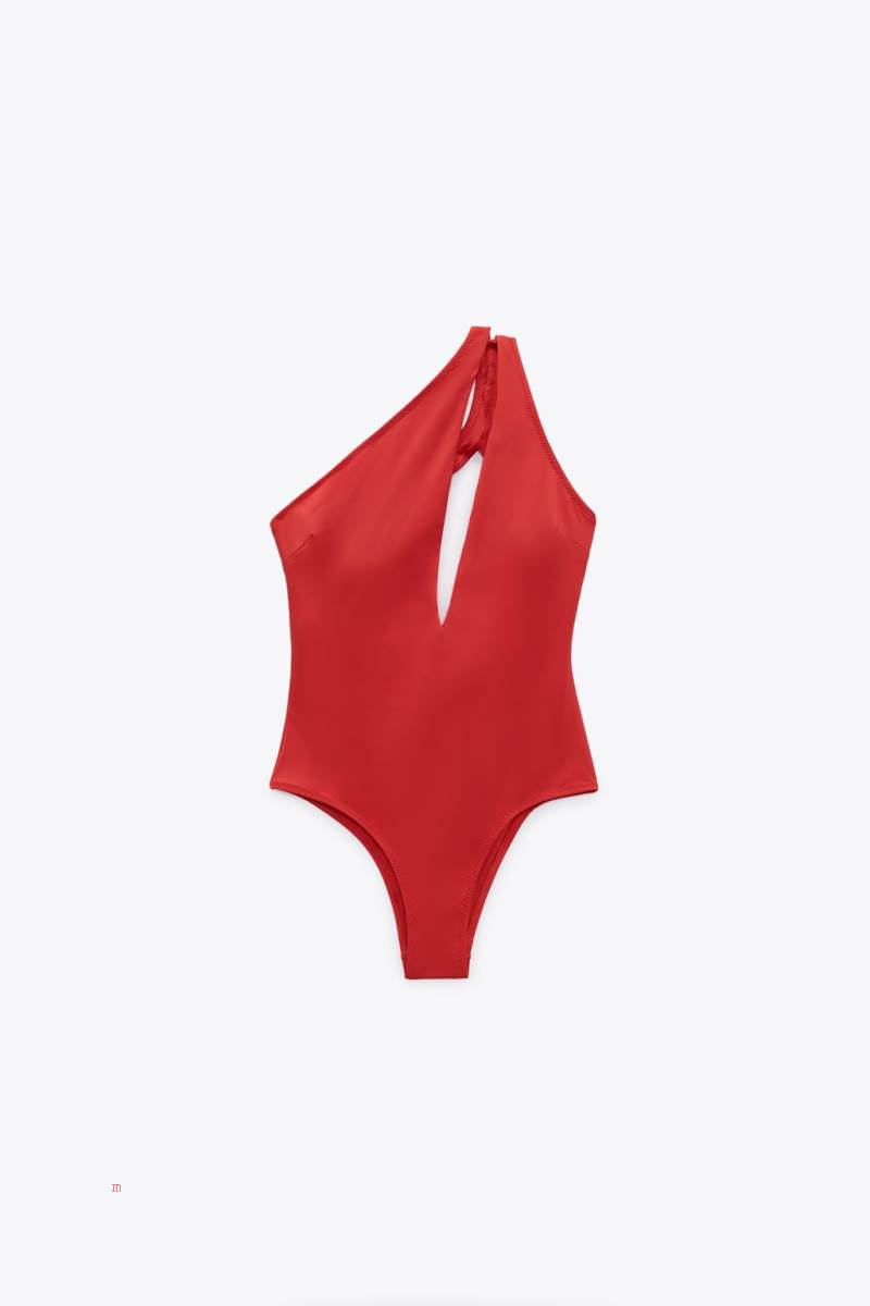 ZARA CUT-OUT Baddräkter Dam Korall | BZVPM-6704