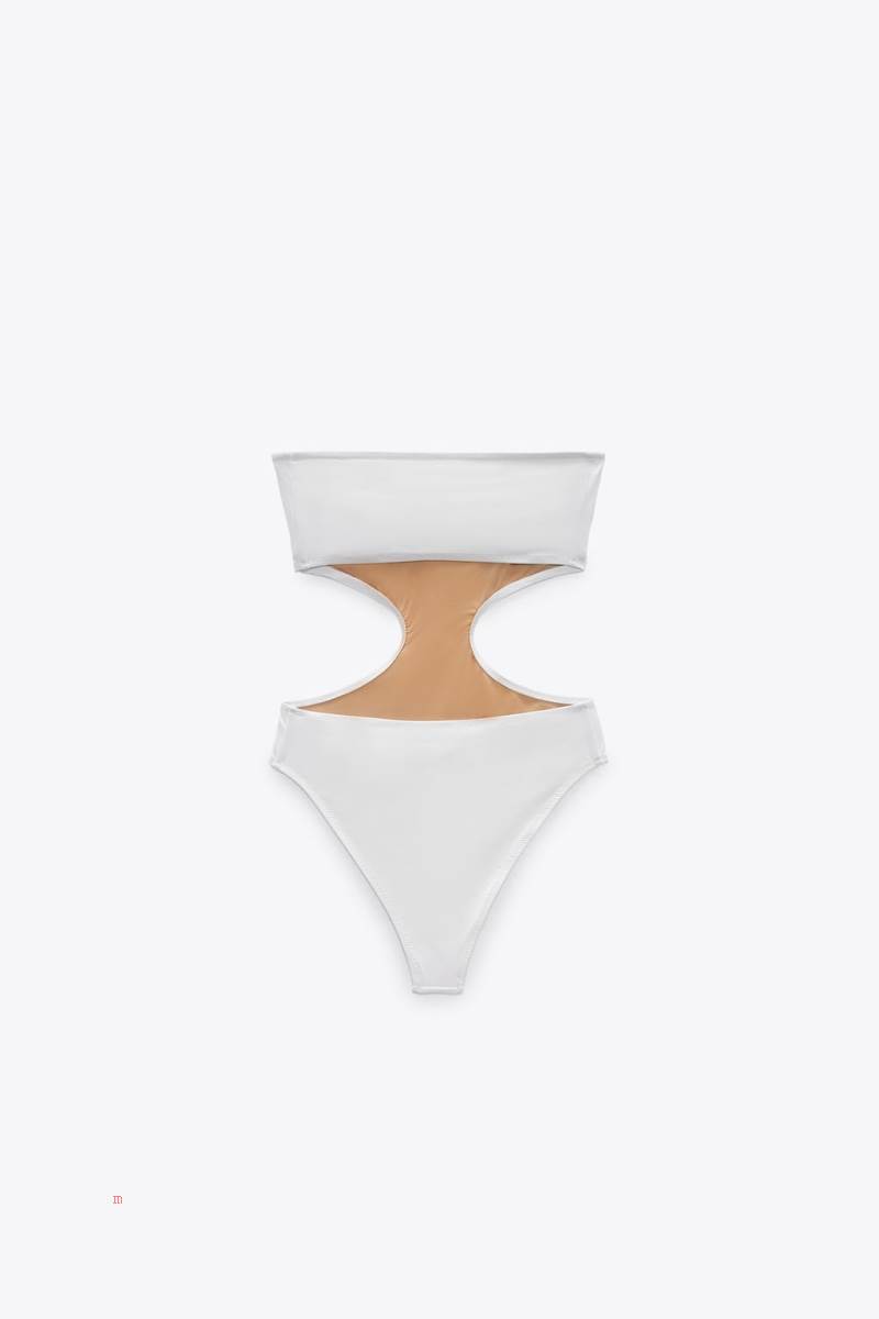 ZARA CUT-OUT Baddräkter Dam Vita | MAZLX-9185