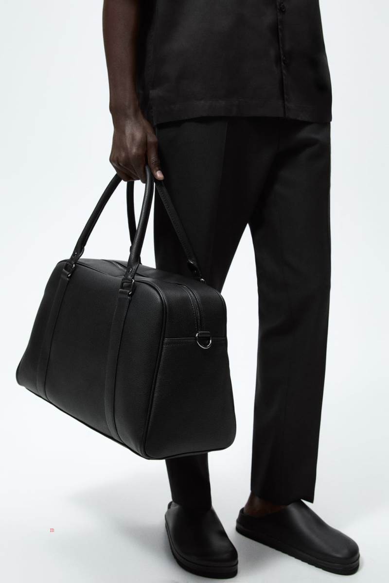 ZARA DAILY BAG Handväska Herr Svarta | QLHDY-7286