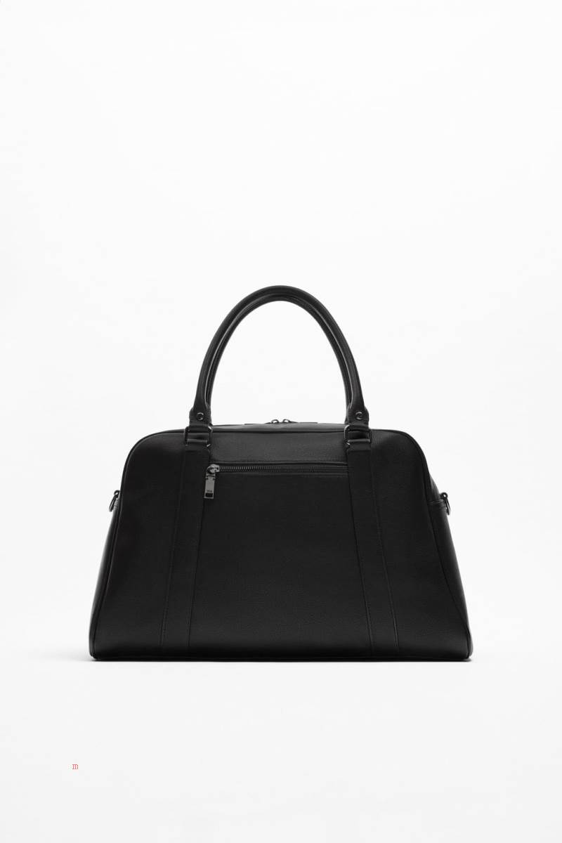 ZARA DAILY BAG Handväska Herr Svarta | QLHDY-7286