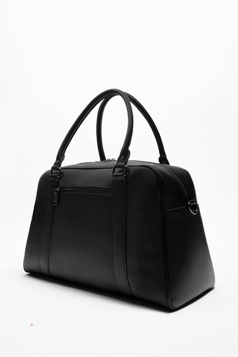 ZARA DAILY BAG Handväska Herr Svarta | QLHDY-7286