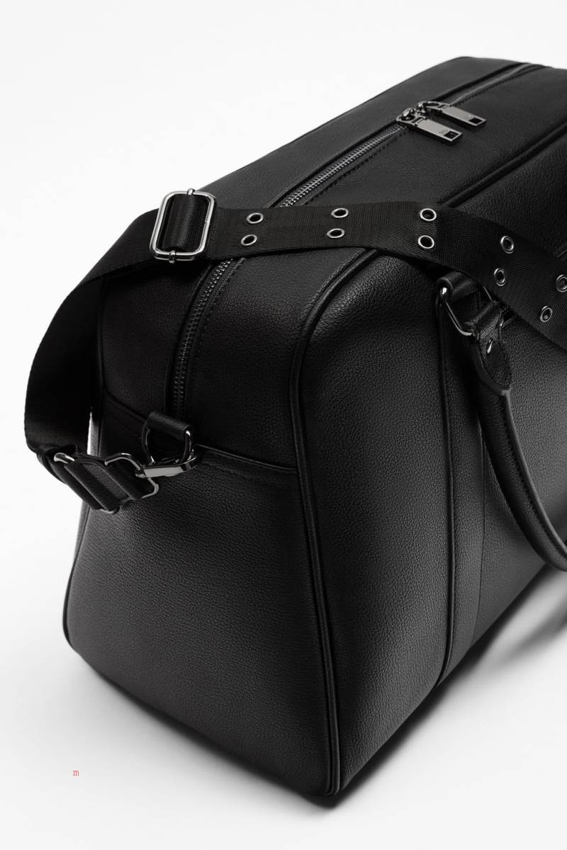 ZARA DAILY BAG Handväska Herr Svarta | QLHDY-7286