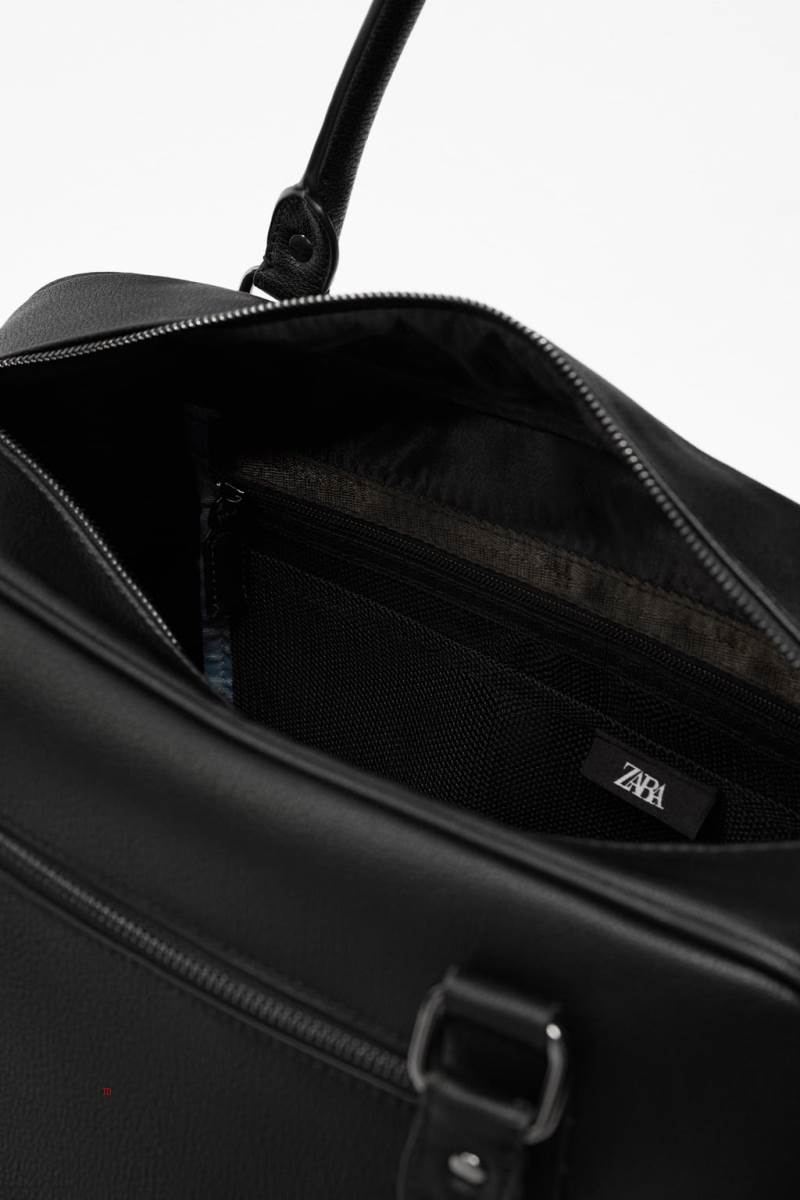 ZARA DAILY BAG Handväska Herr Svarta | QLHDY-7286