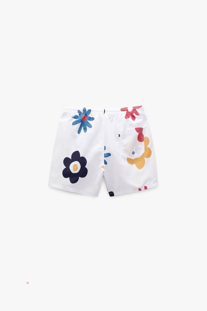 ZARA DAISY PRINT SWIMMING TRUNKS Badkläder Herr Vita | UHINE-2579